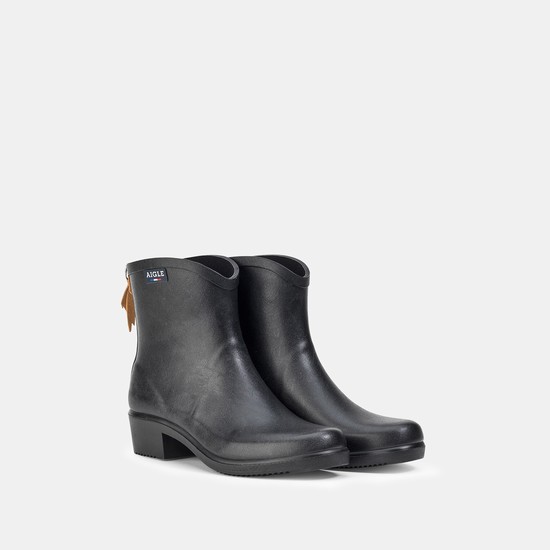 Aigle The Versatile Ankle Rain Boots Women Black ZA-29631